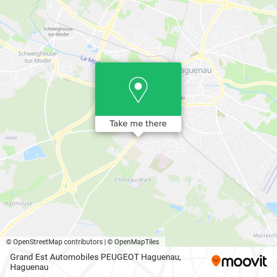 Grand Est Automobiles PEUGEOT Haguenau map