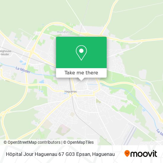 Mapa Hôpital Jour Haguenau 67 G03 Epsan