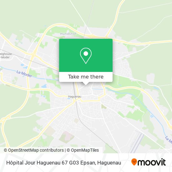 Hôpital Jour Haguenau 67 G03 Epsan map