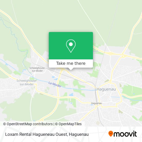 Mapa Loxam Rental Hagueneau Ouest