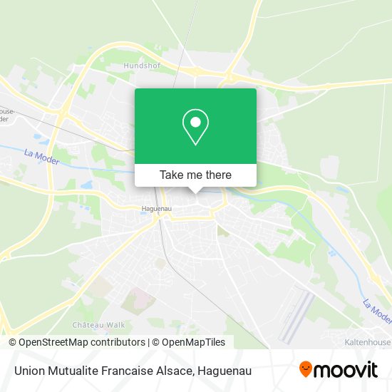Mapa Union Mutualite Francaise Alsace