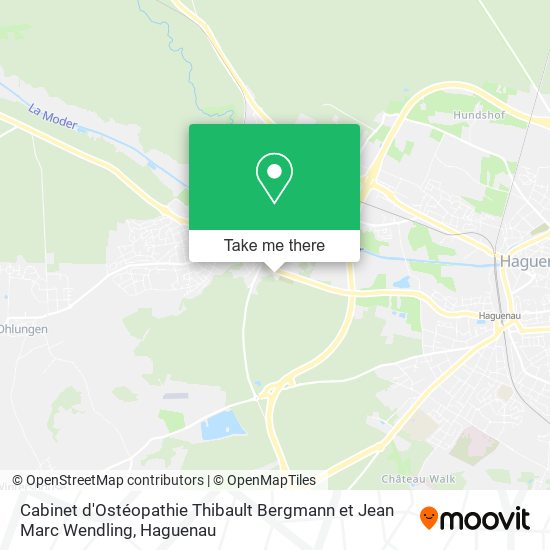 Cabinet d'Ostéopathie Thibault Bergmann et Jean Marc Wendling map