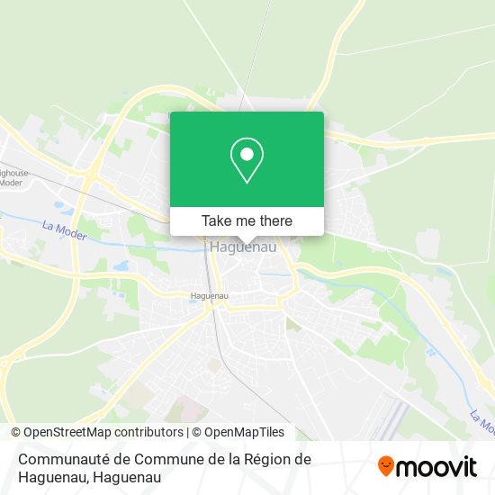 Communauté de Commune de la Région de Haguenau map