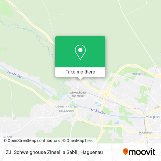 Z.I. Schweighouse Zinsel la Sabli. map