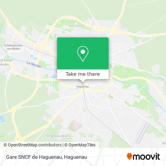 Mapa Gare SNCF de Haguenau