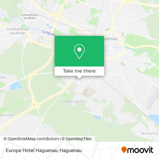 Mapa Europe Hotel Haguenau