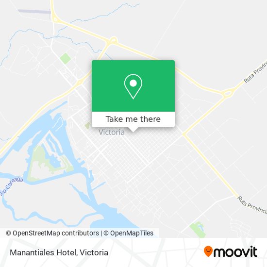 Mapa de Manantiales Hotel