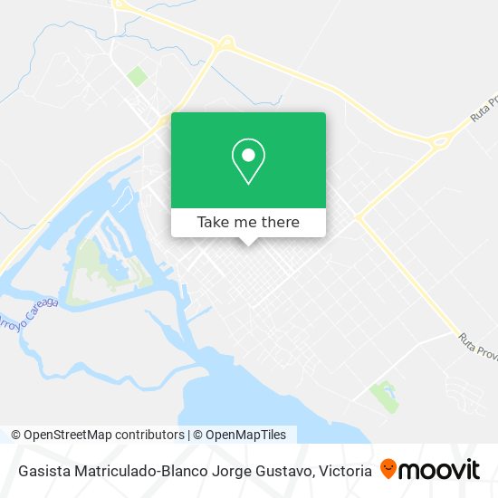 Mapa de Gasista Matriculado-Blanco Jorge Gustavo