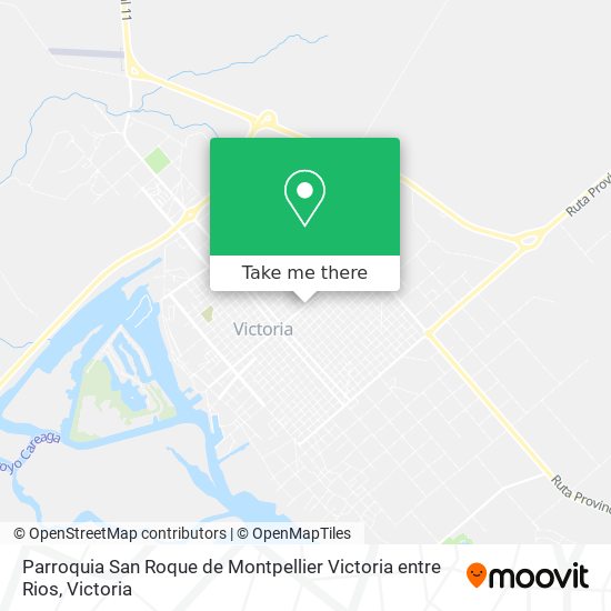 Parroquia San Roque de Montpellier Victoria entre Rios map