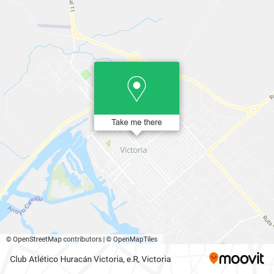 Mapa de Club Atlético Huracán Victoria, e.R