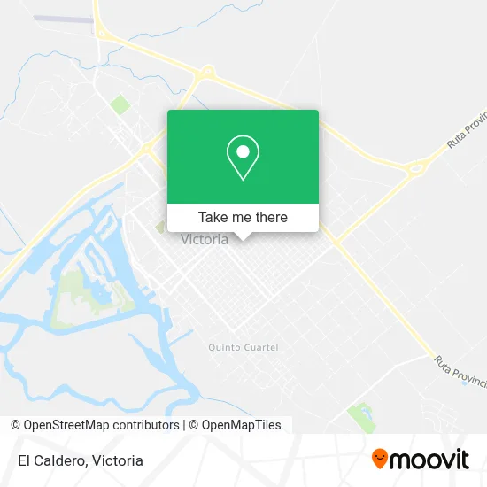 El Caldero map