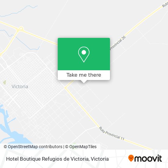 Hotel Boutique Refugios de Victoria map
