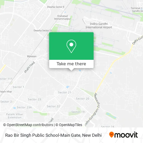 Rao Bir Singh Public School-Main Gate map