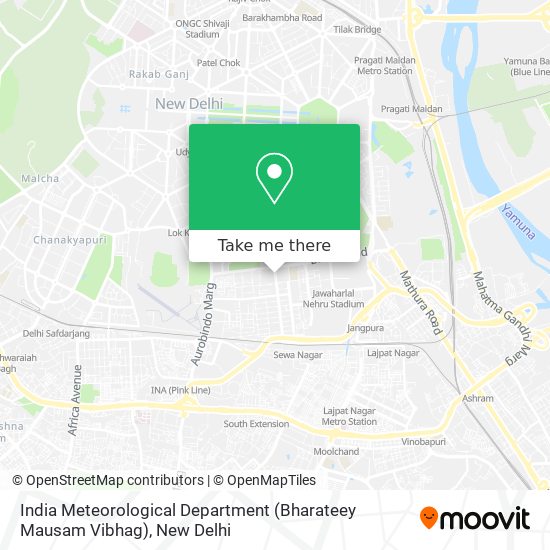 India Meteorological Department (Bharateey Mausam Vibhag) map