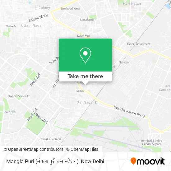 Mangla Puri (मंगला पुरी बस स्टेशन) map