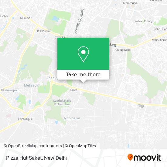 Pizza Hut Saket map