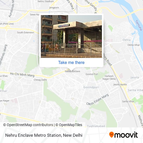 Nehru Enclave Metro Station map