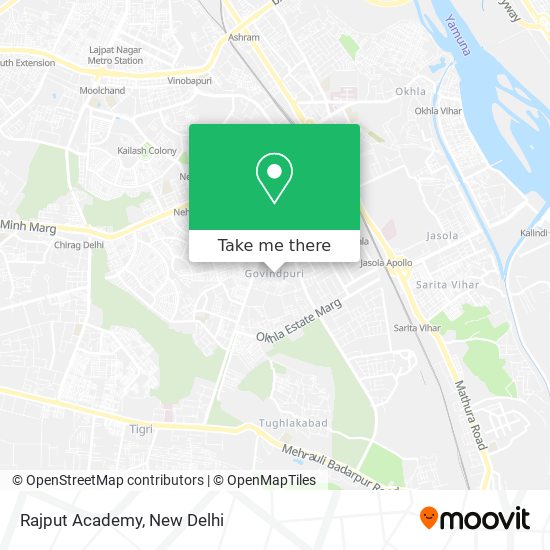 Rajput Academy map