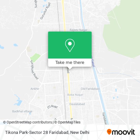 Tikona Park-Sector 28 Faridabad map