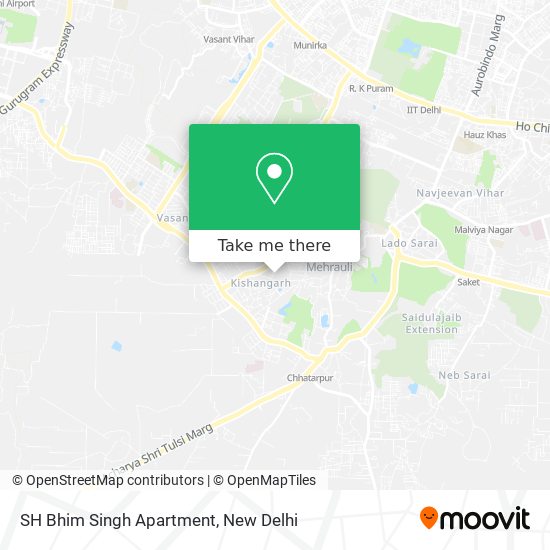 SH Bhim Singh Apartment map