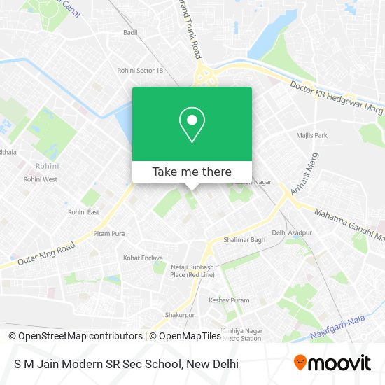 S M Jain Modern SR Sec School map
