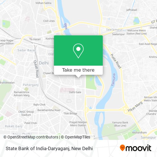 State Bank of India-Daryaganj map