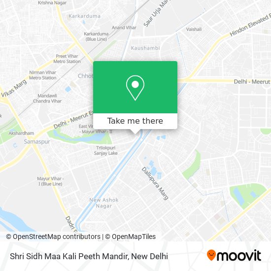 Shri Sidh Maa Kali Peeth Mandir map