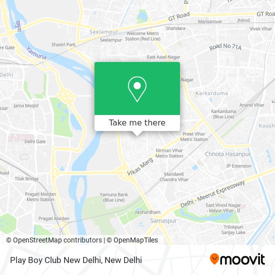 Play Boy Club New Delhi map