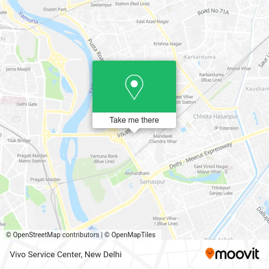 Vivo Service Center map