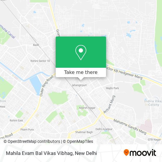 Mahila Evam Bal Vikas Vibhag map