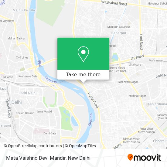 Mata Vaishno Devi Mandir map