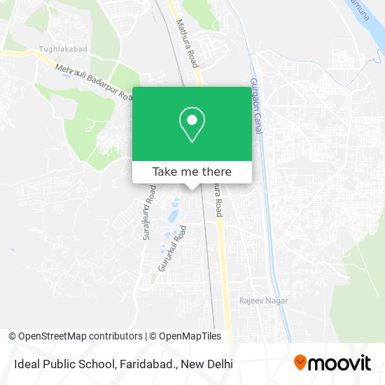 Ideal Public School, Faridabad. map