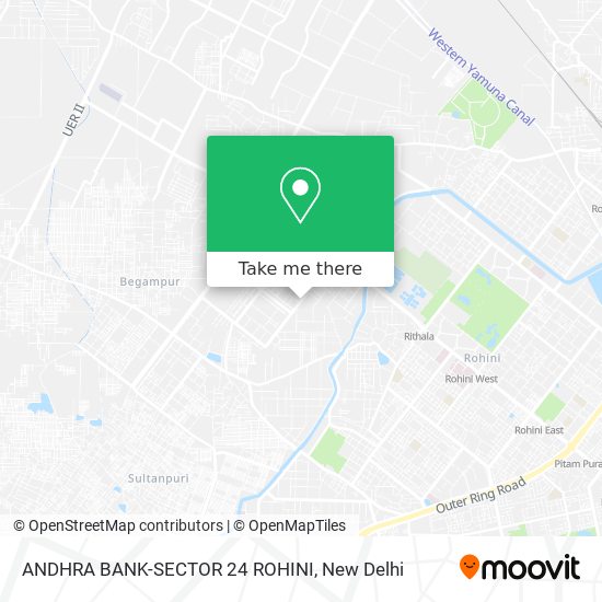 ANDHRA BANK-SECTOR 24 ROHINI map