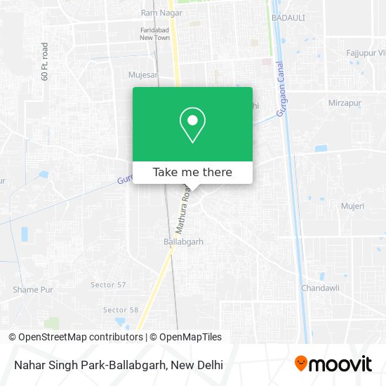 Nahar Singh Park-Ballabgarh map