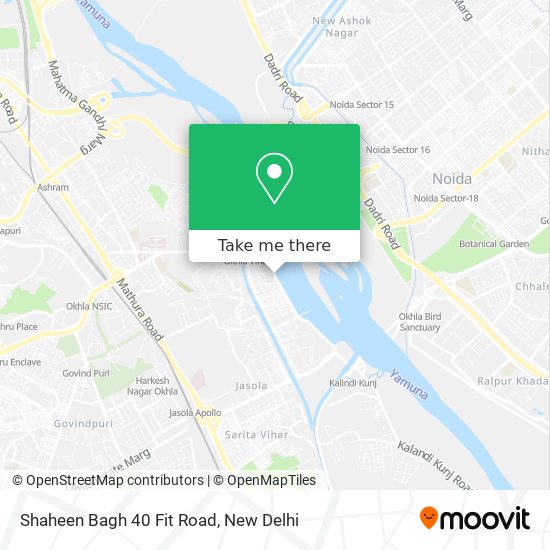 Shaheen Bagh 40 Fit Road map