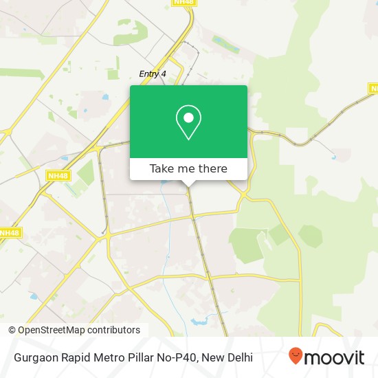 Gurgaon Rapid Metro Pillar No-P40 map