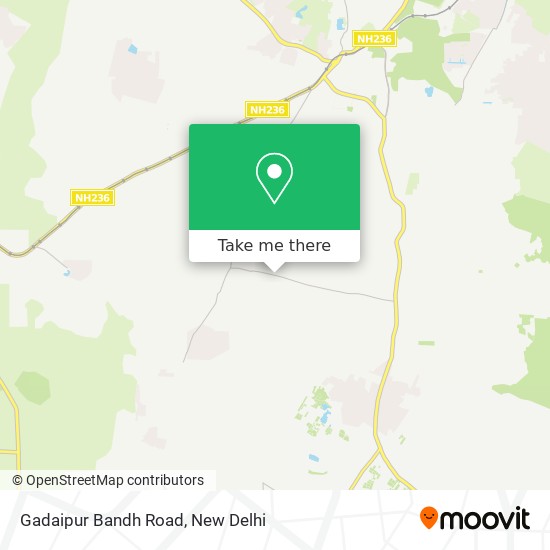 Gadaipur Bandh Road map