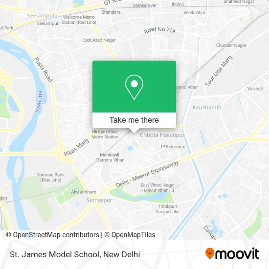 ST. James Model School map