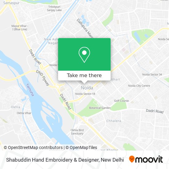 Shabuddin Hand Embroidery & Designer map