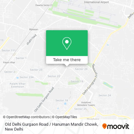 Old Delhi Gurgaon Road / Hanuman Mandir Chowk map