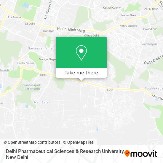 Delhi Pharmaceutical Sciences & Research University map
