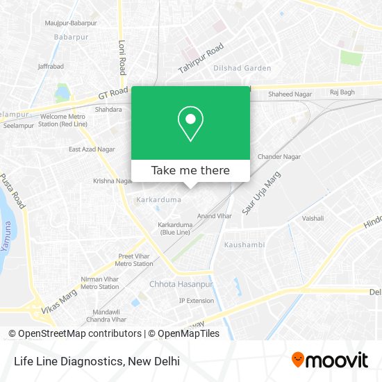 Life Line Diagnostics map