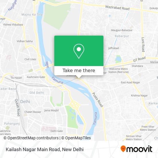 Kailash Nagar Main Road map