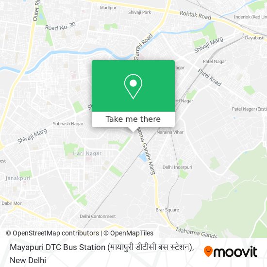 Mayapuri DTC Bus Station (मायापुरी डीटीसी बस स्टेशन) map