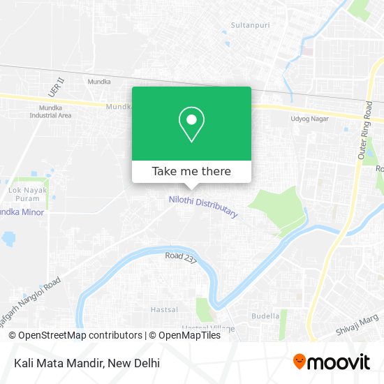 Kali Mata Mandir map