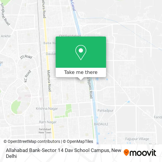 Allahabad Bank-Sector 14 Dav School Campus map