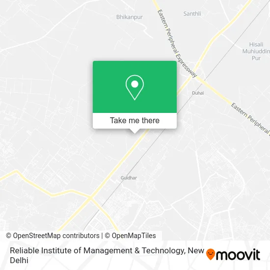 Reliable Institute of Management & Technology map