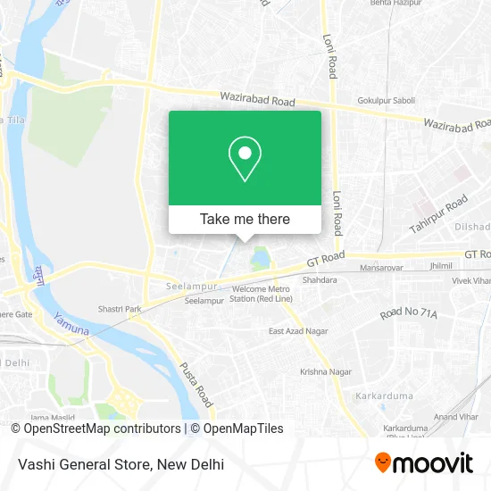 Vashi General Store map