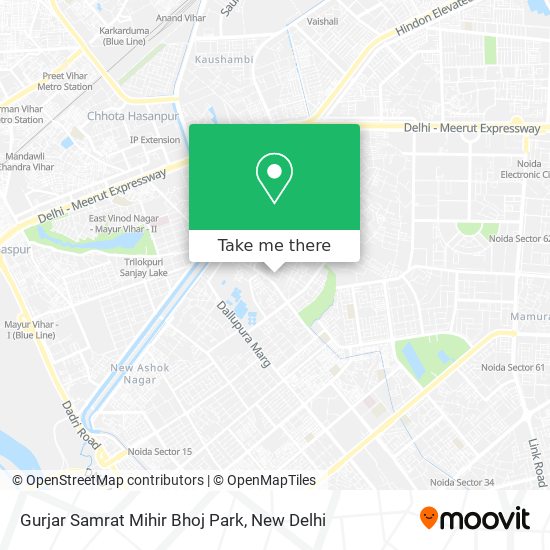Gurjar Samrat Mihir Bhoj Park map