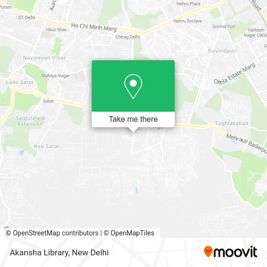 Akansha Library map
